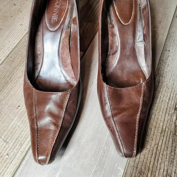 Connie Brown Streep2 Leather Pointy High Heel Classic Pumps US Sz 7M 3" Heel - Picture 14 of 15
